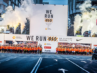 San Silvestre Vallecana race, supporting textile reusing-img1